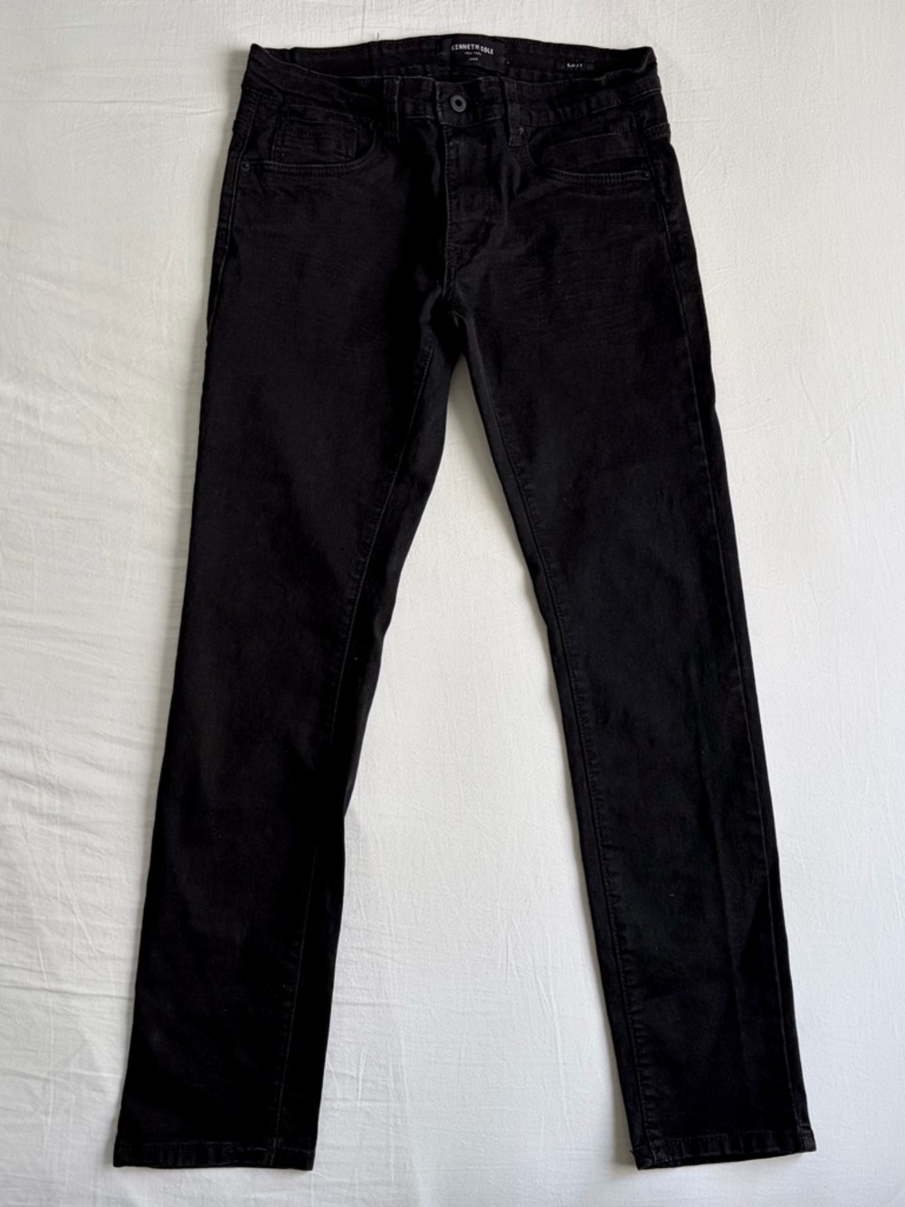 Kenneth Cole Men’s Jeans Slim Fit in Black Stretch size 30x32
